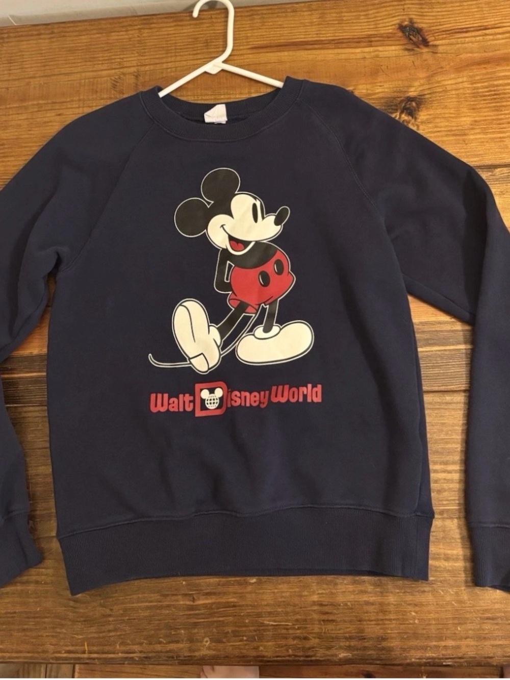 Vintage Disney Sweatshirt Mickey Mouse Navy